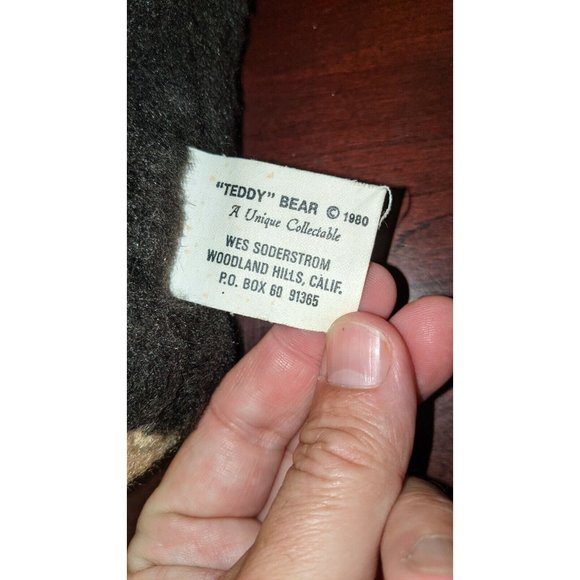 Vintage Ted Kennedy 1980 Presidential Candidate Teddy Bear W org ribbon Rare! - Picture 2 of 9